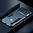 Silikon Hülle Handyhülle und Kunststoff Schutzhülle Tasche mit Ständer R03 für Xiaomi Redmi Note 8T Blau