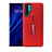 Silikon Hülle Handyhülle und Kunststoff Schutzhülle Tasche mit Ständer T01 für Huawei P30 Pro Rot