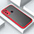 Silikon Hülle Handyhülle und Kunststoff Schutzhülle Tasche R01 für Vivo Y50 Rot