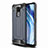 Silikon Hülle Handyhülle und Kunststoff Schutzhülle Tasche R01 für Xiaomi Redmi 10X 4G Blau