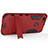 Silikon Hülle und Kunststoff Schutzhülle mit Ständer für Huawei P9 Lite Mini Rot