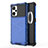 Silikon Schutzhülle Rahmen Tasche Hülle Durchsichtig Transparent 360 Grad Ganzkörper AM1 für Oppo K10 Pro 5G Blau