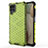 Silikon Schutzhülle Rahmen Tasche Hülle Durchsichtig Transparent 360 Grad Ganzkörper AM1 für Samsung Galaxy A12 5G Grün