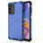 Silikon Schutzhülle Rahmen Tasche Hülle Durchsichtig Transparent 360 Grad Ganzkörper AM1 für Samsung Galaxy A23 4G Blau