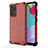 Silikon Schutzhülle Rahmen Tasche Hülle Durchsichtig Transparent 360 Grad Ganzkörper AM1 für Samsung Galaxy A52s 5G Rot
