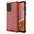 Silikon Schutzhülle Rahmen Tasche Hülle Durchsichtig Transparent 360 Grad Ganzkörper AM1 für Samsung Galaxy A72 5G Rot