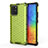 Silikon Schutzhülle Rahmen Tasche Hülle Durchsichtig Transparent 360 Grad Ganzkörper AM1 für Samsung Galaxy A91 Grün