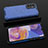 Silikon Schutzhülle Rahmen Tasche Hülle Durchsichtig Transparent 360 Grad Ganzkörper AM1 für Samsung Galaxy F23 5G Blau