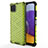 Silikon Schutzhülle Rahmen Tasche Hülle Durchsichtig Transparent 360 Grad Ganzkörper AM1 für Samsung Galaxy F42 5G Grün