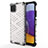 Silikon Schutzhülle Rahmen Tasche Hülle Durchsichtig Transparent 360 Grad Ganzkörper AM1 für Samsung Galaxy F42 5G Weiß