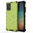 Silikon Schutzhülle Rahmen Tasche Hülle Durchsichtig Transparent 360 Grad Ganzkörper AM1 für Samsung Galaxy F52 5G Grün