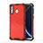 Silikon Schutzhülle Rahmen Tasche Hülle Durchsichtig Transparent 360 Grad Ganzkörper AM1 für Samsung Galaxy M30 Rot