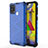 Silikon Schutzhülle Rahmen Tasche Hülle Durchsichtig Transparent 360 Grad Ganzkörper AM1 für Samsung Galaxy M31 Prime Edition Blau