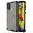Silikon Schutzhülle Rahmen Tasche Hülle Durchsichtig Transparent 360 Grad Ganzkörper AM1 für Samsung Galaxy M31 Prime Edition Schwarz
