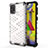 Silikon Schutzhülle Rahmen Tasche Hülle Durchsichtig Transparent 360 Grad Ganzkörper AM1 für Samsung Galaxy M31 Prime Edition Weiß