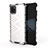 Silikon Schutzhülle Rahmen Tasche Hülle Durchsichtig Transparent 360 Grad Ganzkörper AM1 für Samsung Galaxy M60s Weiß