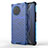 Silikon Schutzhülle Rahmen Tasche Hülle Durchsichtig Transparent 360 Grad Ganzkörper AM1 für Vivo X90 5G Blau
