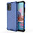 Silikon Schutzhülle Rahmen Tasche Hülle Durchsichtig Transparent 360 Grad Ganzkörper AM1 für Xiaomi Poco M5S Blau