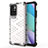 Silikon Schutzhülle Rahmen Tasche Hülle Durchsichtig Transparent 360 Grad Ganzkörper AM1 für Xiaomi Redmi 10 4G Weiß