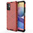 Silikon Schutzhülle Rahmen Tasche Hülle Durchsichtig Transparent 360 Grad Ganzkörper AM1 für Xiaomi Redmi Note 10 5G Rot