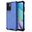 Silikon Schutzhülle Rahmen Tasche Hülle Durchsichtig Transparent 360 Grad Ganzkörper AM1 für Xiaomi Redmi Note 11 4G (2021) Blau