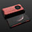 Silikon Schutzhülle Rahmen Tasche Hülle Durchsichtig Transparent 360 Grad Ganzkörper AM2 für Huawei Honor Magic3 Pro+ Plus 5G Rot