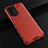 Silikon Schutzhülle Rahmen Tasche Hülle Durchsichtig Transparent 360 Grad Ganzkörper AM2 für Oppo Reno5 Z 5G Rot