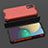 Silikon Schutzhülle Rahmen Tasche Hülle Durchsichtig Transparent 360 Grad Ganzkörper AM2 für Samsung Galaxy A03 Core Rot