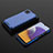 Silikon Schutzhülle Rahmen Tasche Hülle Durchsichtig Transparent 360 Grad Ganzkörper AM2 für Samsung Galaxy A22 5G Blau