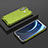 Silikon Schutzhülle Rahmen Tasche Hülle Durchsichtig Transparent 360 Grad Ganzkörper AM2 für Samsung Galaxy A40s Grün