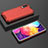 Silikon Schutzhülle Rahmen Tasche Hülle Durchsichtig Transparent 360 Grad Ganzkörper AM2 für Samsung Galaxy A50S Rot