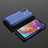 Silikon Schutzhülle Rahmen Tasche Hülle Durchsichtig Transparent 360 Grad Ganzkörper AM2 für Samsung Galaxy A70E Blau