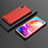 Silikon Schutzhülle Rahmen Tasche Hülle Durchsichtig Transparent 360 Grad Ganzkörper AM2 für Samsung Galaxy A70S Rot