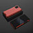 Silikon Schutzhülle Rahmen Tasche Hülle Durchsichtig Transparent 360 Grad Ganzkörper AM2 für Samsung Galaxy A81 Rot