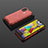 Silikon Schutzhülle Rahmen Tasche Hülle Durchsichtig Transparent 360 Grad Ganzkörper AM2 für Samsung Galaxy M31 Prime Edition Rot