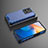 Silikon Schutzhülle Rahmen Tasche Hülle Durchsichtig Transparent 360 Grad Ganzkörper AM2 für Vivo X80 Lite 5G Blau