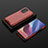 Silikon Schutzhülle Rahmen Tasche Hülle Durchsichtig Transparent 360 Grad Ganzkörper AM2 für Xiaomi Poco F3 5G Rot