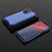 Silikon Schutzhülle Rahmen Tasche Hülle Durchsichtig Transparent 360 Grad Ganzkörper AM2 für Xiaomi Poco X3 GT 5G Blau