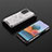 Silikon Schutzhülle Rahmen Tasche Hülle Durchsichtig Transparent 360 Grad Ganzkörper AM2 für Xiaomi Redmi Note 10 Pro Max Weiß