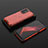 Silikon Schutzhülle Rahmen Tasche Hülle Durchsichtig Transparent 360 Grad Ganzkörper AM3 für Oppo K9 5G Rot