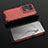 Silikon Schutzhülle Rahmen Tasche Hülle Durchsichtig Transparent 360 Grad Ganzkörper AM3 für Oppo Reno8 Pro+ Plus 5G Rot