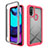 Silikon Schutzhülle Rahmen Tasche Hülle Durchsichtig Transparent 360 Grad Ganzkörper für Motorola Moto E20 Pink