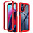 Silikon Schutzhülle Rahmen Tasche Hülle Durchsichtig Transparent 360 Grad Ganzkörper für Motorola Moto G Stylus (2022) 5G Rot