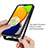 Silikon Schutzhülle Rahmen Tasche Hülle Durchsichtig Transparent 360 Grad Ganzkörper für Samsung Galaxy A03
