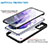 Silikon Schutzhülle Rahmen Tasche Hülle Durchsichtig Transparent 360 Grad Ganzkörper für Samsung Galaxy S22 5G