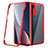Silikon Schutzhülle Rahmen Tasche Hülle Durchsichtig Transparent 360 Grad Ganzkörper für Xiaomi Mi 12X 5G Rot