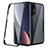 Silikon Schutzhülle Rahmen Tasche Hülle Durchsichtig Transparent 360 Grad Ganzkörper für Xiaomi Mi 12X 5G Schwarz