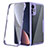 Silikon Schutzhülle Rahmen Tasche Hülle Durchsichtig Transparent 360 Grad Ganzkörper für Xiaomi Mi 12X 5G Violett