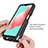 Silikon Schutzhülle Rahmen Tasche Hülle Durchsichtig Transparent 360 Grad Ganzkörper JX2 für Samsung Galaxy A32 5G