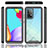 Silikon Schutzhülle Rahmen Tasche Hülle Durchsichtig Transparent 360 Grad Ganzkörper JX2 für Samsung Galaxy A52 4G